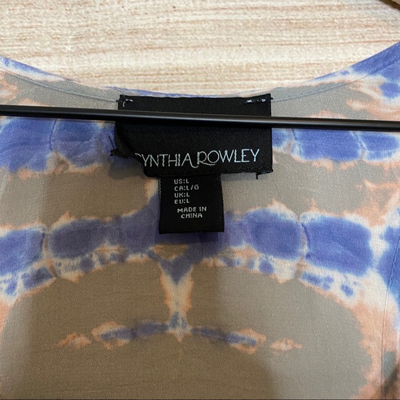 Cynthia Rowley silk dye tye tank 😍 szL - Picture 4 of 4